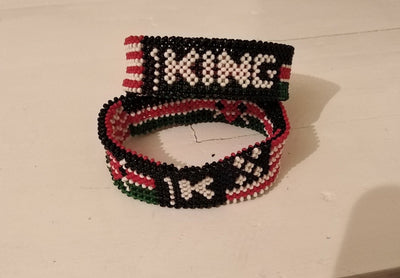 Wholesale United States Flag. Personalized Name Beaded Bracelet. Kenya/American Flag Colours. Handmade Patriotic Custom word Bracelet.