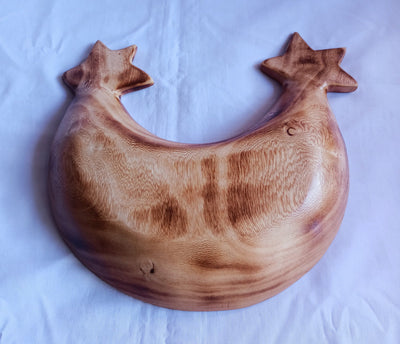 Bulk Supplies. Unique Double Star cresent Moon shaped Handcarved Dough Bowls set of 5. Diy Candle Bowls. Farmhouse Decor Bowls.Gift items.