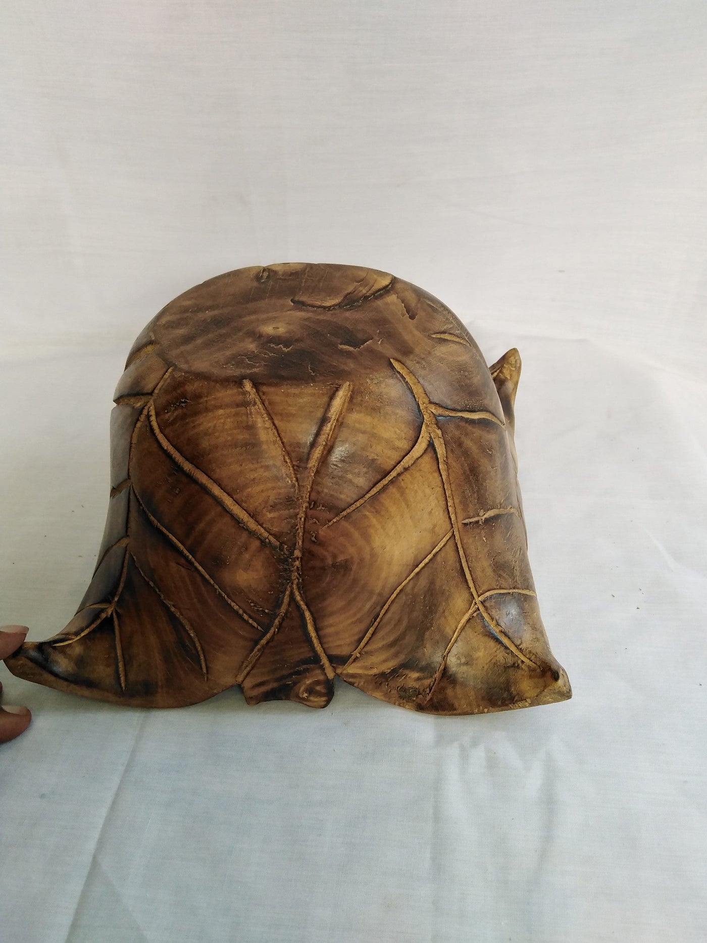 Wholesale Custom made wooden Fruit petal shaped Dough Bowls. Personalised Hand curved Unique Storage Bowl. Perfect Gift for him/her