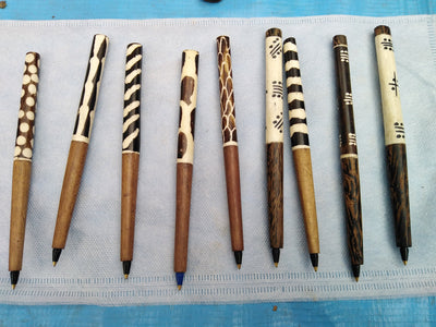 Wholesale Handmade Wooden Wood and Inlaid Cow Bone Ballpoint Pens set of 2. Wooden Pens.Cow Bone Pens. Atleast 2 sets in an order. Gift Pen