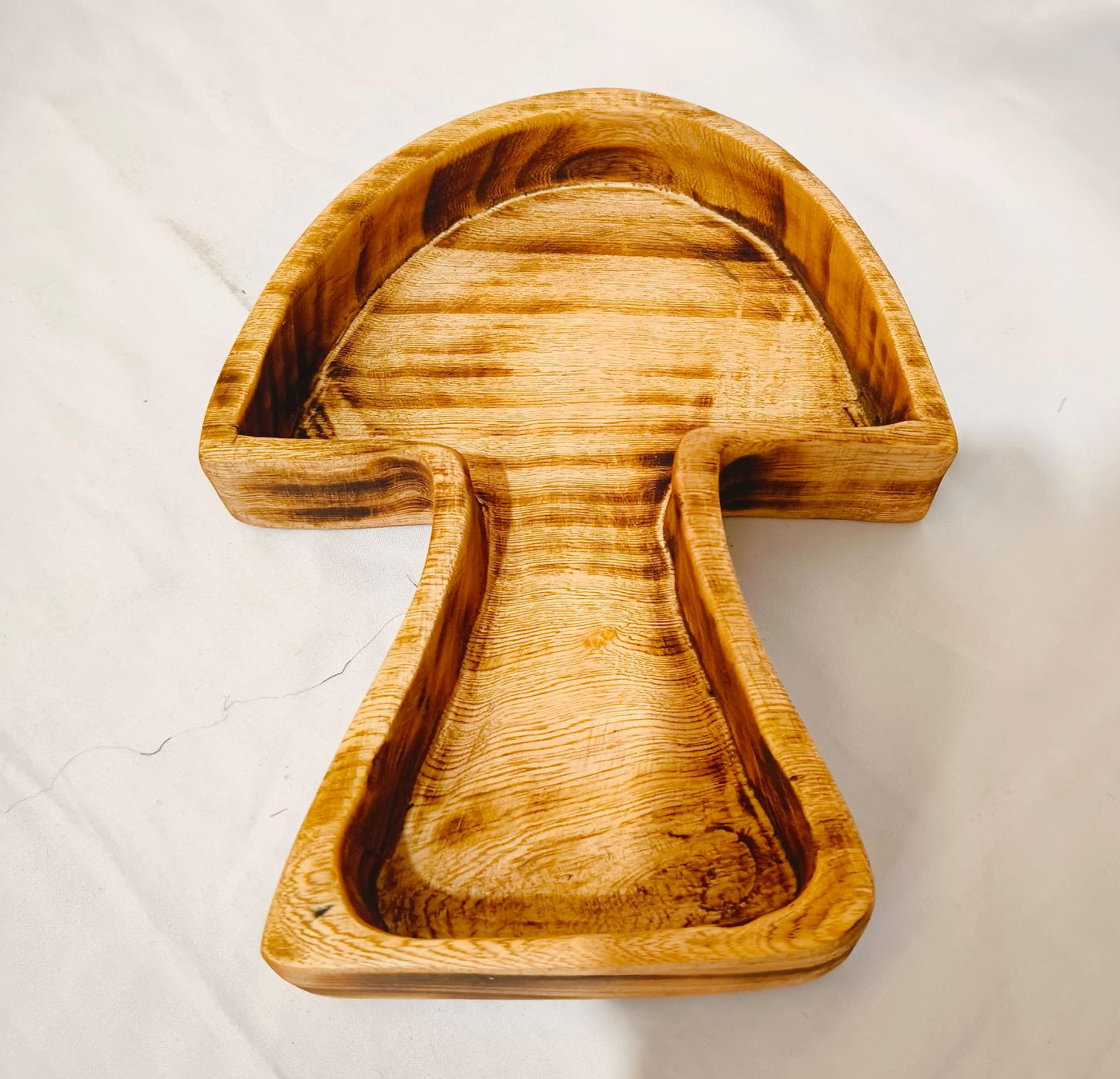 Wholesale Mushroom shaped Dough Bowls Trays set of 25 Handmade Mushrooms Bowls 8.5x6 5x1.5 "Candle Bowls storage  trays servers wooden Gifts