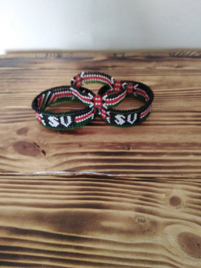 Wholesale. Kenyan Personalized  Bead Bracelet. Customised  Handmade Bead Patriotic Bracelet. Easter Cute Gift. His Name Her Name Bracelet.