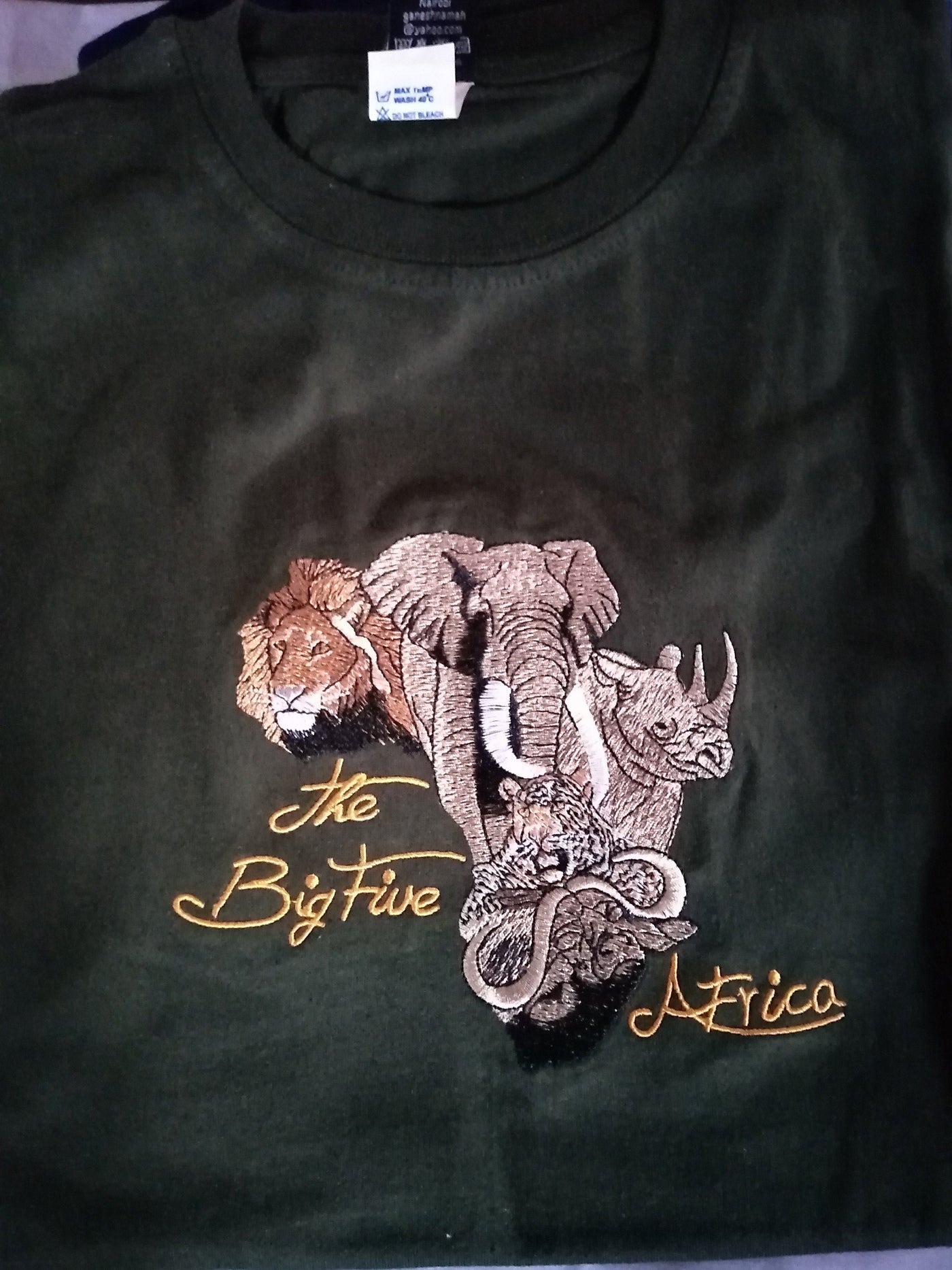 Wholesale African Animal Theme T shirts. The Big five Tshirts. Lion T shirts. The Jungle T shirt. Kenya safari T shirt.Summer wear.Gift Item