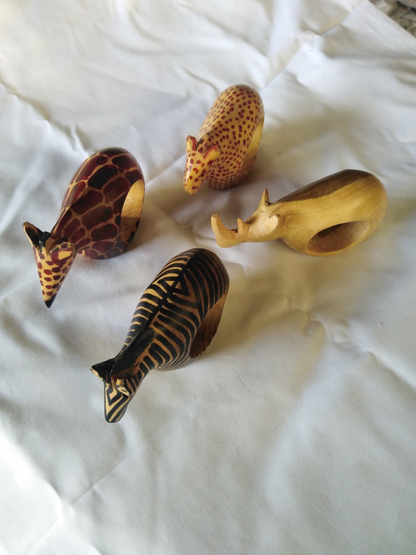 Wholesale Handmade wooden Animal Napkin Rings set of 9. A Free Random Personalised Napkin Ring Gift. 9 Unique Personalized Gifts for Mum.