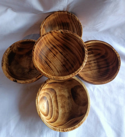 Bulk Supply. Lots of 8 perfect machine Cut, Unique Hand Finished Round wooden Bowls. 6" diameter 2.2"Ht. Farmhouse Craft Decor.DiY Candle