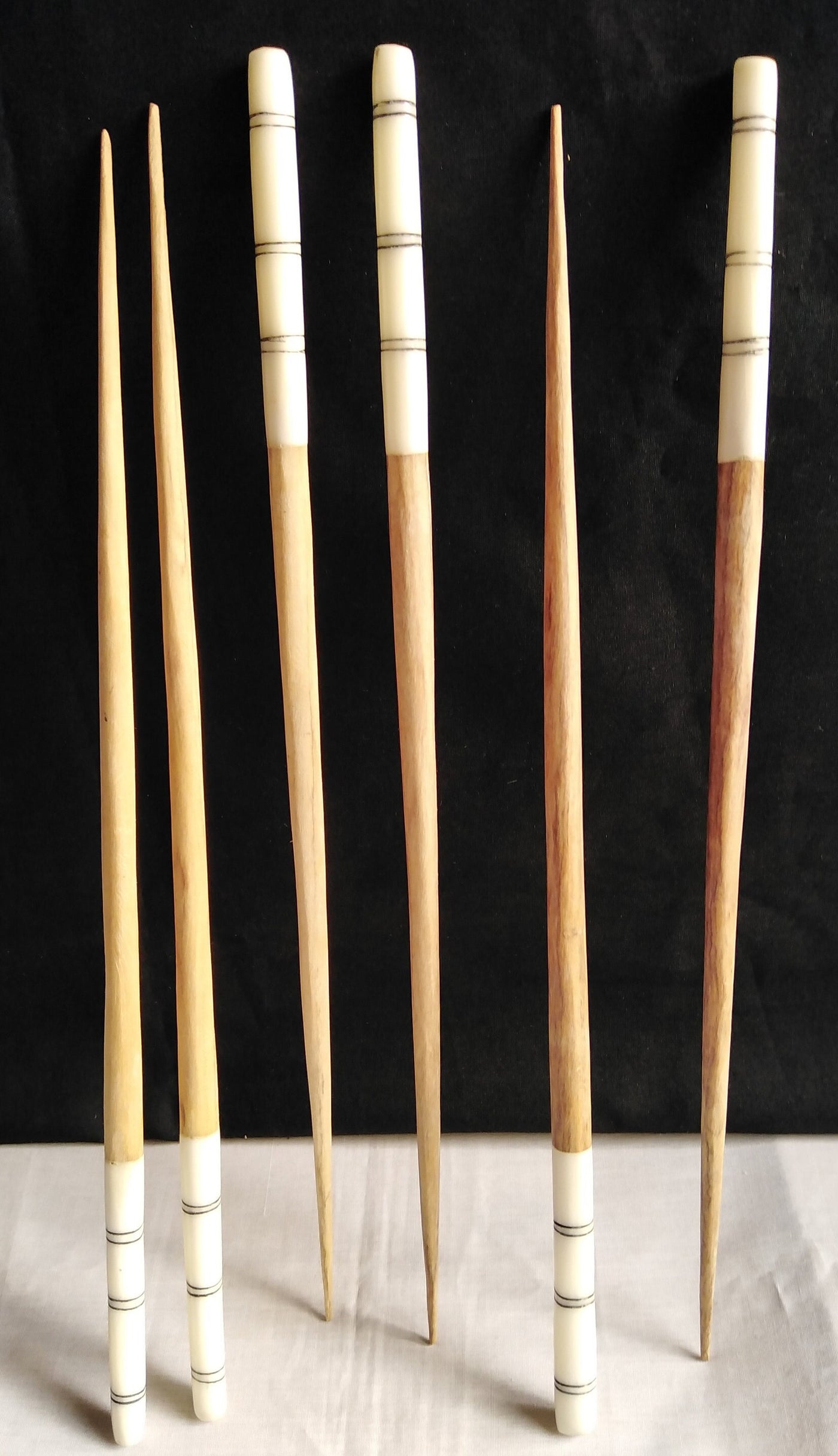 Wholesale. Handmade Olivewood and Borne Chopsticks. Unique set of 5. Borne inlay Chopsticks. Bulk chopsticks for Resell.