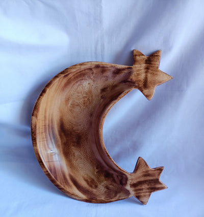 Bulk Supplies. Unique Double Star cresent Moon shaped Handcarved Dough Bowls set of 5. Diy Candle Bowls. Farmhouse Decor Bowls.Gift items.
