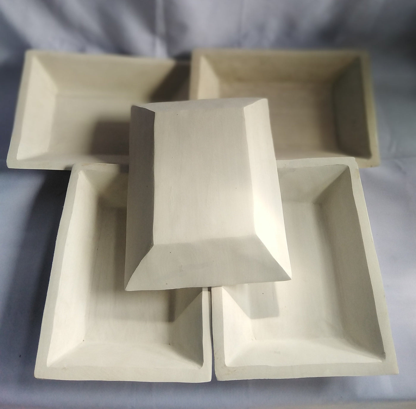 ON SALE. Wholesale Bundle of 8 White Dough Bowls. Handcarved Rustic Wood White Decor Bowl. Buy 8 get 1 free. Candle Bowls