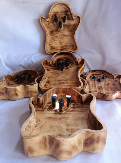 Halloween Ghost Dough Bowls Candle making Halloween Decor Collection wax pour Vessels Halloween witch Garden Farmhouse Candle Bowls Qty 5