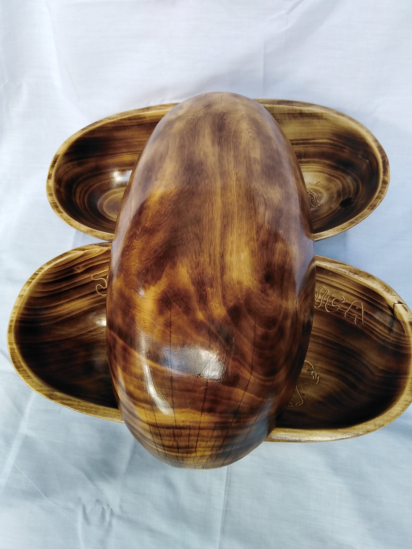 Personalised Large Exquisite Wooden Fruit Display Centerpiece. Multiple use Serving Bowls. Unique General Storage Bowls. Perfect Gift item.