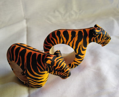 Handmade Customised Tiger  Napkin Rings set of 5 Tiger Napkin Ring Holders.Wildlife Wooden wood Napkin Rings.Mothers Day Cute Gifts for mum