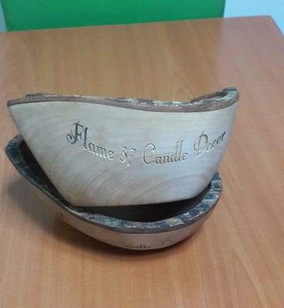 Wholesale.Laser Engraved Heart shaped Candle Dough Bowls set of 10.Personalized Heart Display Bowls.Inscribed Centerpiece Bowls with a name.