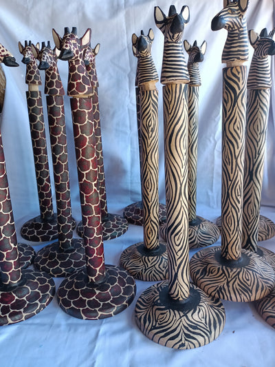Wholesale.Handcarved wooden Animal Themed Paper Towel Holder set of 3.paper Tissue Stand kitchen.Farmhouse Decor.(Choose your Theme design)