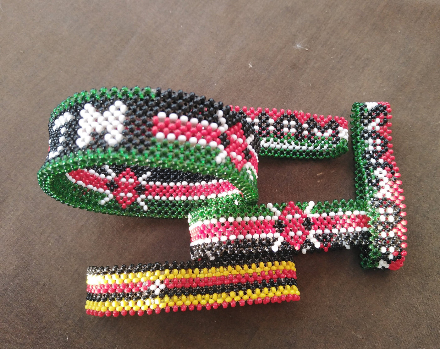 Wholesale Kenyan Flag Handmade Personalized Bracelet.Patriotic Customised Bead Bracelet.Personalised Cute Gift items. Mothers Day cute Gift
