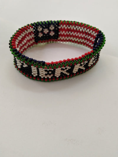 Wholesale Kenyan Flag Handmade Personalized Bracelet.Patriotic Customised Bead Bracelet.Personalised Cute Gift items. Mothers Day cute Gift