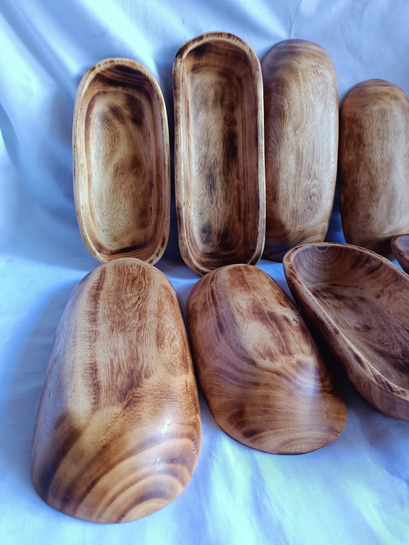 Wholesale Supply.Beautiful Handcarved Dough Bowls For Candle set of 8 medium-4 and small-4 mix 11"and9".Rustic Home Decor.DIY Christmas SALE