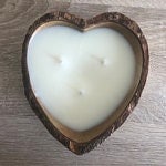 Wholesale Handmade Valentines Bowls for Candles qty 5 Heart shaped wooden Candle Bowls Lovers Dough Bowl Wedding Valentine Decor Gift Bowls