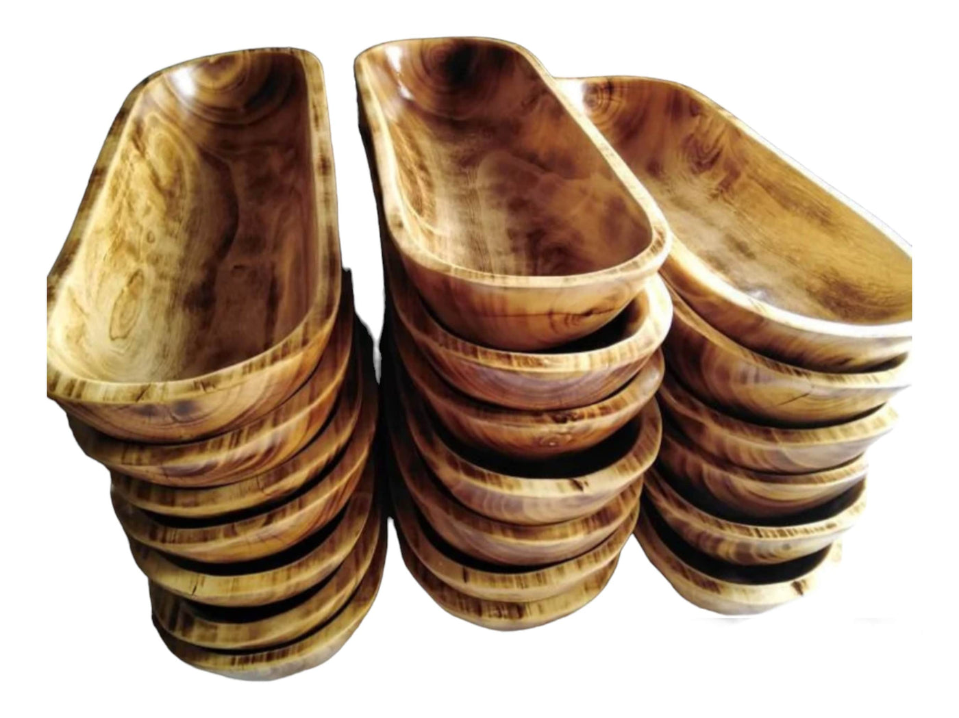 Extra Large 21 inch Wooden Candle Pour Bowl Long Console Candle Bowl Farmhouse Decor Outdoor Heavy baguette dough Bowl Bulk sale qty 2 Gifts