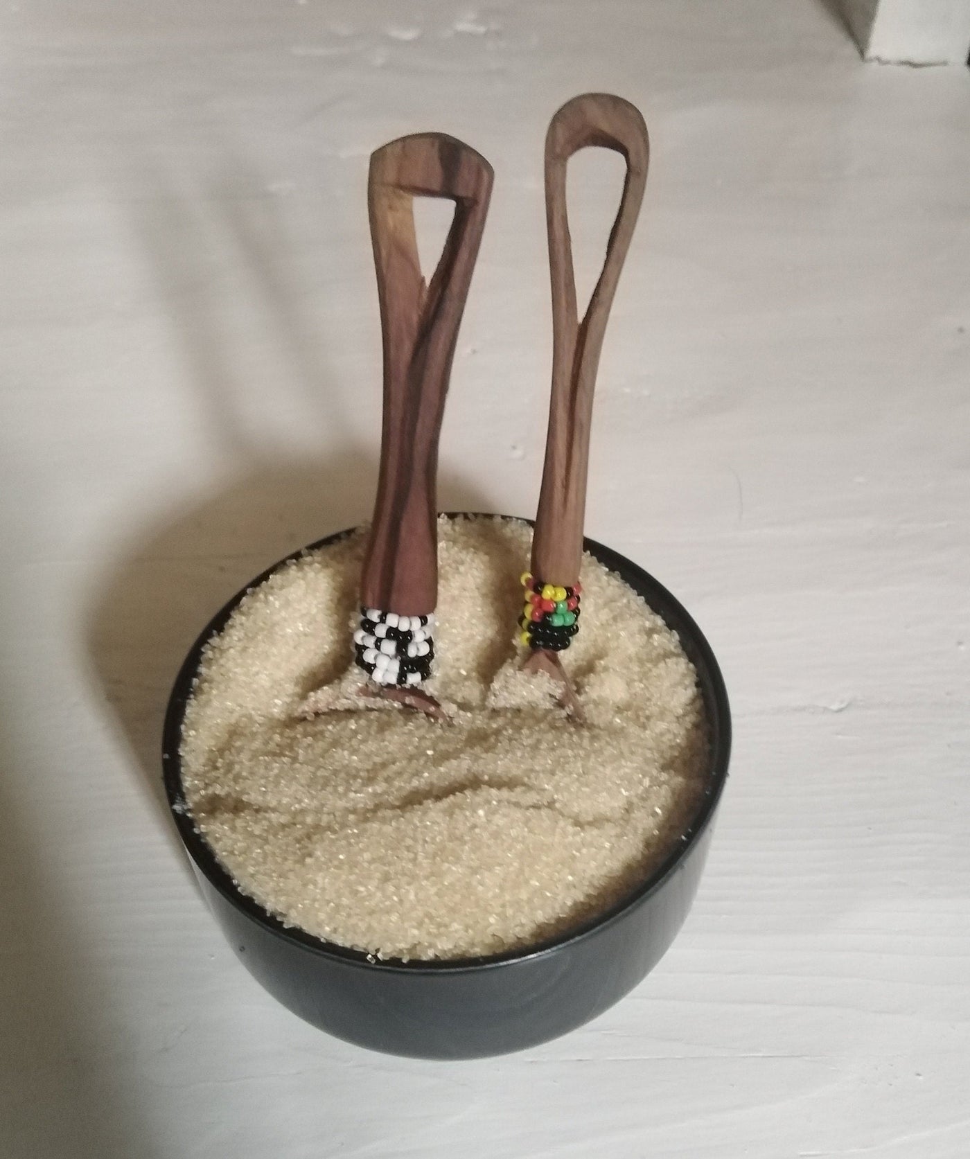 Wholesale. Olive wood Sugar, Salt and Spice wooden wood Beaded Spoons set of 5. Wood cow Bone  inlay Tea Spoon.Beaded Cutlery.Best Gift Item