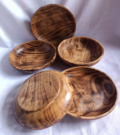 ONSALE. Wholesale ! Handmade Round shaped plate Dough Bowls set of 5. Plate Candle Wax Bowls. Decor Holder  Bowls.Farmhouse Storage Plates