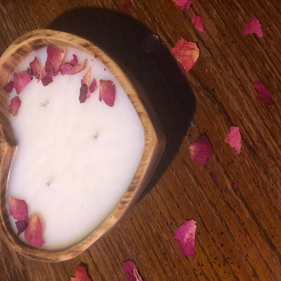 Mini Heart Bowls Cluster of 10pcs. wooden lovely 5x5" Holiday Hearts Candle Dough Bowls. Handmade wax pour Dough Bowls Gift items. 5oz bowl