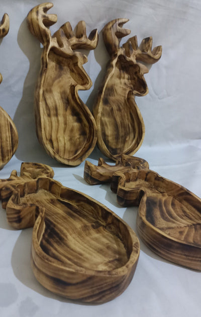 The Deer Dough Bowls. Deer Antlers Camdle Bowls set of 5. wildlife Nature and Candle Ready Bowls.Diy Gift Bowls.Bulk Supply Decor Bowls