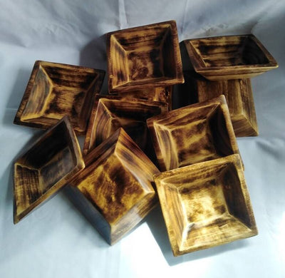 Lots of 20 Candle Ready Adorable Hand made With Natural Fire retardant Cluster Candle Bowls.Rustic Home Decor DIY Candle Making 5*5"mini sqr