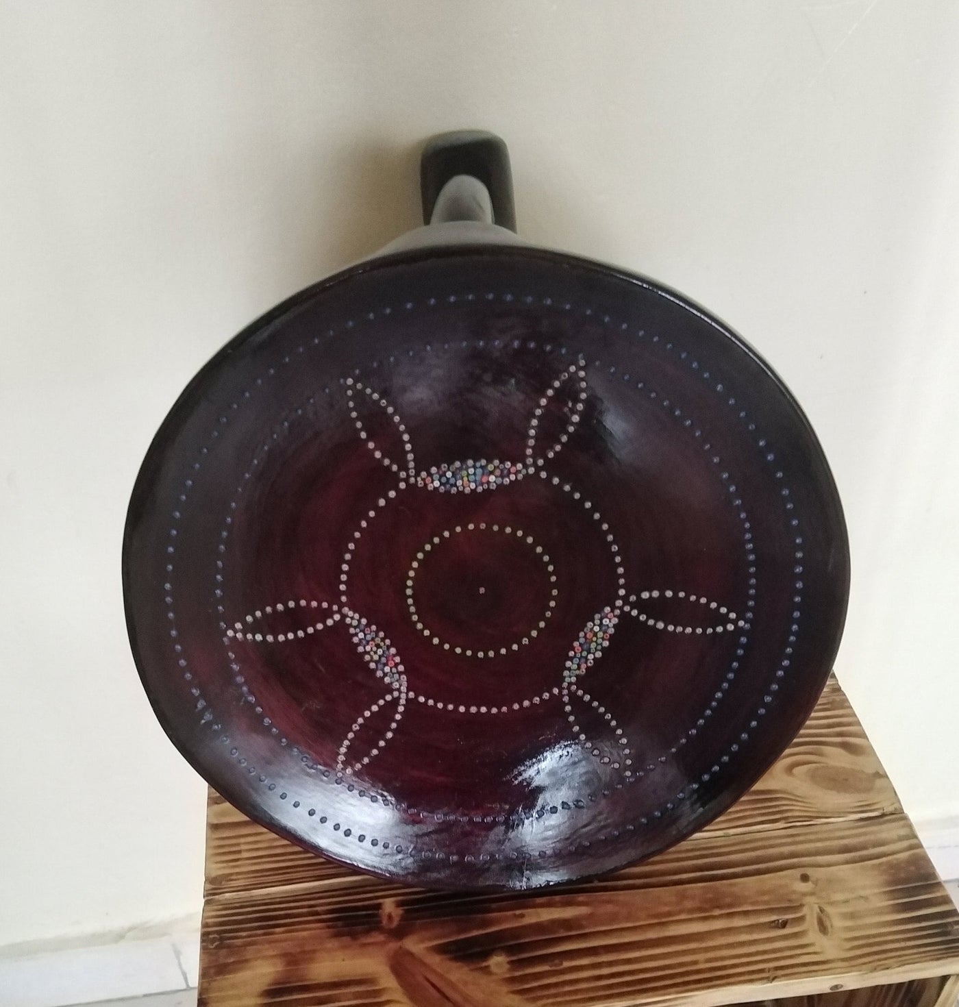 Personalised  Beaded African Stool. Modern Homes African Furniture. Custom-made Traditional Stool with personalised Art work. Gift Item Him.