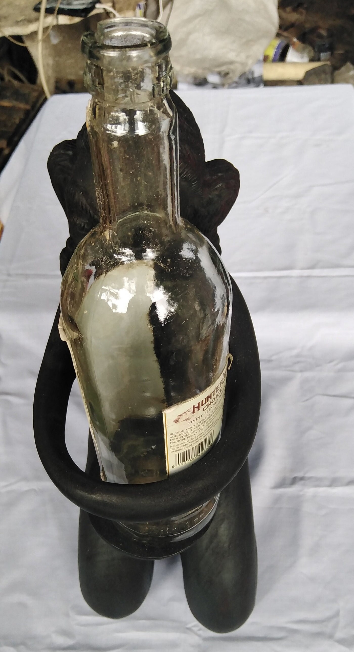 Valentines Romantic Handmade wooden wine Bottle Holder. Wine Display Decor. Personalized wood wine Bottle Table top Holder.Couple Gift Item