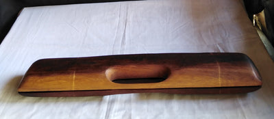 Handmade Mancala Board Game-Personalized.Dark Hardwood Bao Board Game.Traditional Ajua Game.Hawalis Game of Oman.with Sago palm seed/marbles