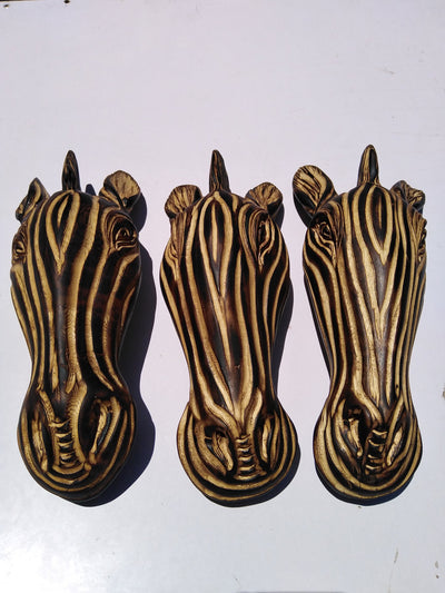 Handmade Unique wooden Zebra Head portrait Wall Decor. Rustic wood Zebra Hanging Office Wall Decor. Wildlife Wall Decor. Mothers day Gift.