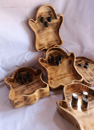 Halloween Ghost Dough Bowls Candle making Halloween Decor Collection wax pour Vessels Halloween witch Garden Farmhouse Candle Bowls Qty 5