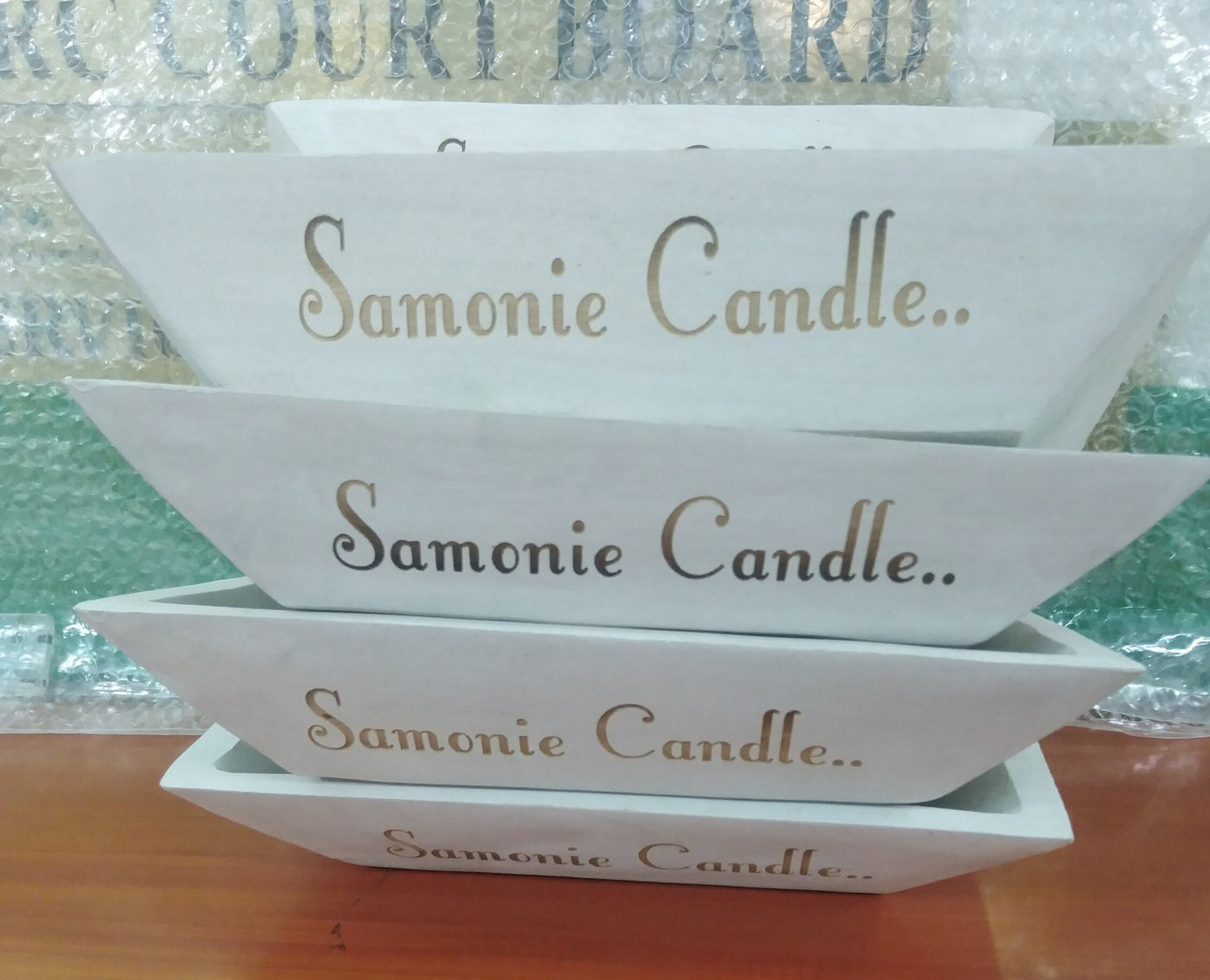 ON SALE. Wholesale Personalized white Wooden Dough Bowls Lots of 7.Engraved Candle Coloured Bowls Bulk. Dough Bowls Coloured - White