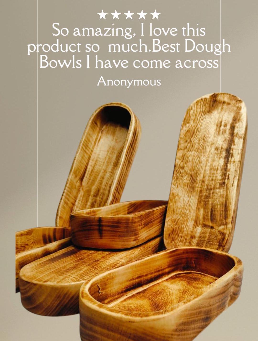 Mini Perfect Candle Dough bowls/New and Improved Wooden Dough wax Bowl for Candles set of 6/ woody stained 9x4x2 inches Farmhouse Decor Gift
