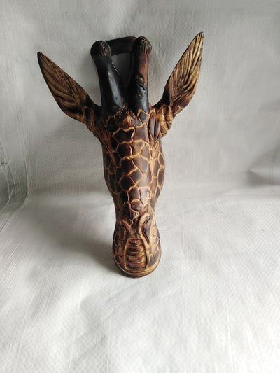 Wholesale Handmade Antique wooden Animal Wall Decor.Wall Hanging Decor.Giraffe head art.1 piece of your Choice.Christmas Handmade Gifts