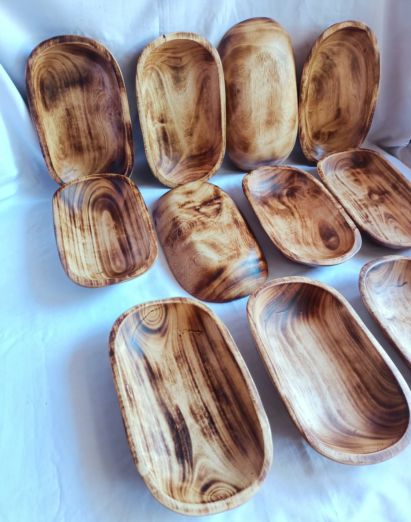 Wholesale Supply. Unique Handmade 10by6 inches Candle Ready wooden Dough Bowls Set of 10. DIY Candle Bowls. Farmhouse Decor Bowls.Gift items