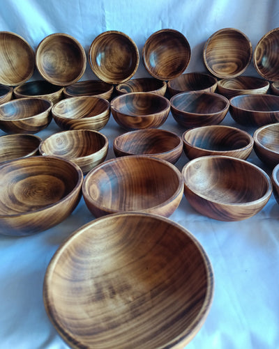 New Wholesale Supply Bowls.Perfect Machine Cut 5" diameter,2" deep Dough Bowls.Eleganit Hand finished Bowls set of 10.DIY Candle Making Kit.