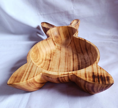 Wholesale Supply! Unique wooden Easter Bunnies Set of 5 Bowls.Candle Ready 2"HT  by 14*long 7" wide  Easter Bunny.Multi wick  Gift Bowls