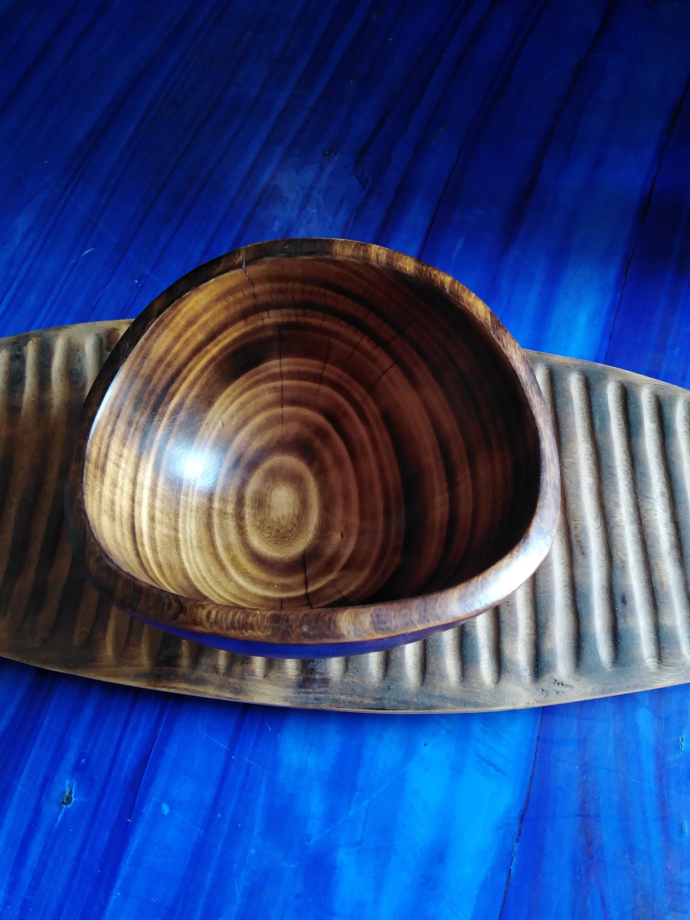 Wooden Bread Tray and a Fruit Bowl. Oval Bread and Pastry Tray. Wooden Fruit Salad Bowl. Breakfast in Bed Serving Bowl/ Tray. cereals Tray
