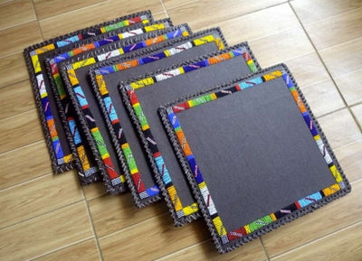 Wholesale. Handmade African Leather Beaded Placematts set of 2. Modern Homes Placemats.Customised Rectangle,square and Round Table Mats.