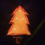 Medium Artisan Crafted Christmas tree candle Dough Bowls Qty 5 eco friendly reclaimed wood Festive Farmhouse Decor Bowls Cute Bulk Vessels