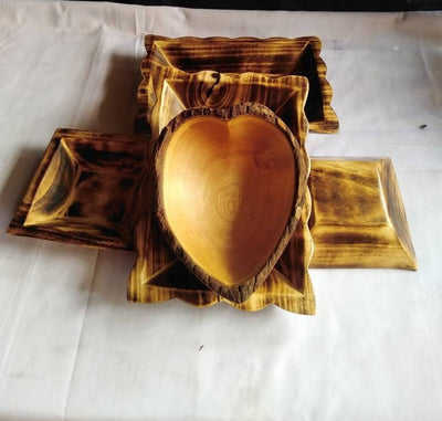 Wholesale.The New Dough Bowls Combo. A set of 5 Assorted Candle Bowls,, Rectangular,heart, square wax Bowl