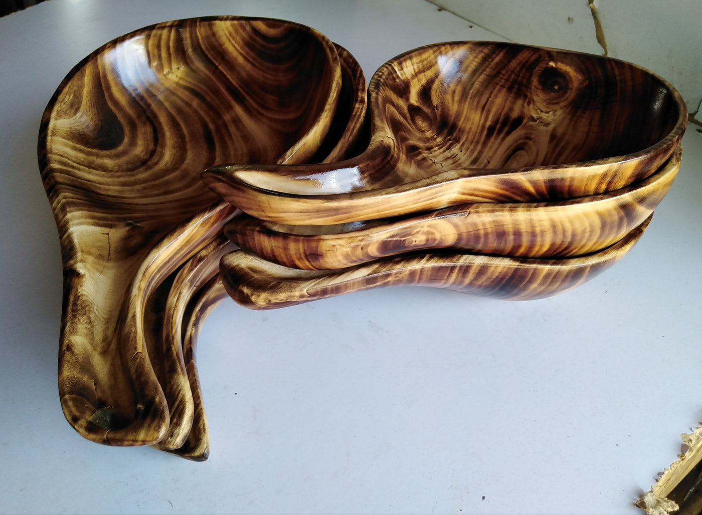 Unique Wooden Shaped Calabash set of 2. Hardwood multiple Purpose Wooden wood Decorative CALABASH. Home Decor Calabash wholesale and Retail.