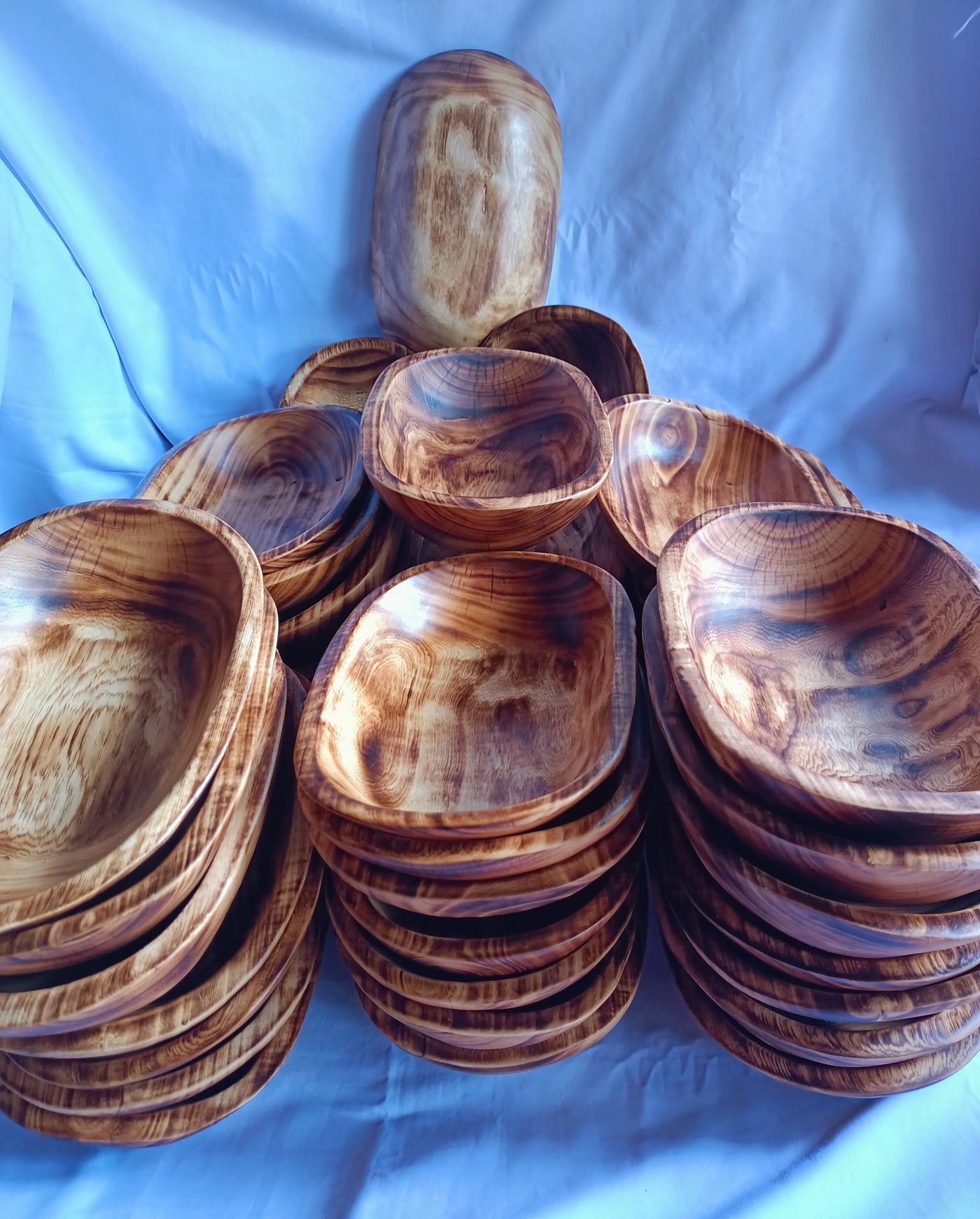 ONSALE! Wholesale pack of 5 . Unique handmade Dough Bowls. DIY Candle Making Kit. Farmhouse Decor Display