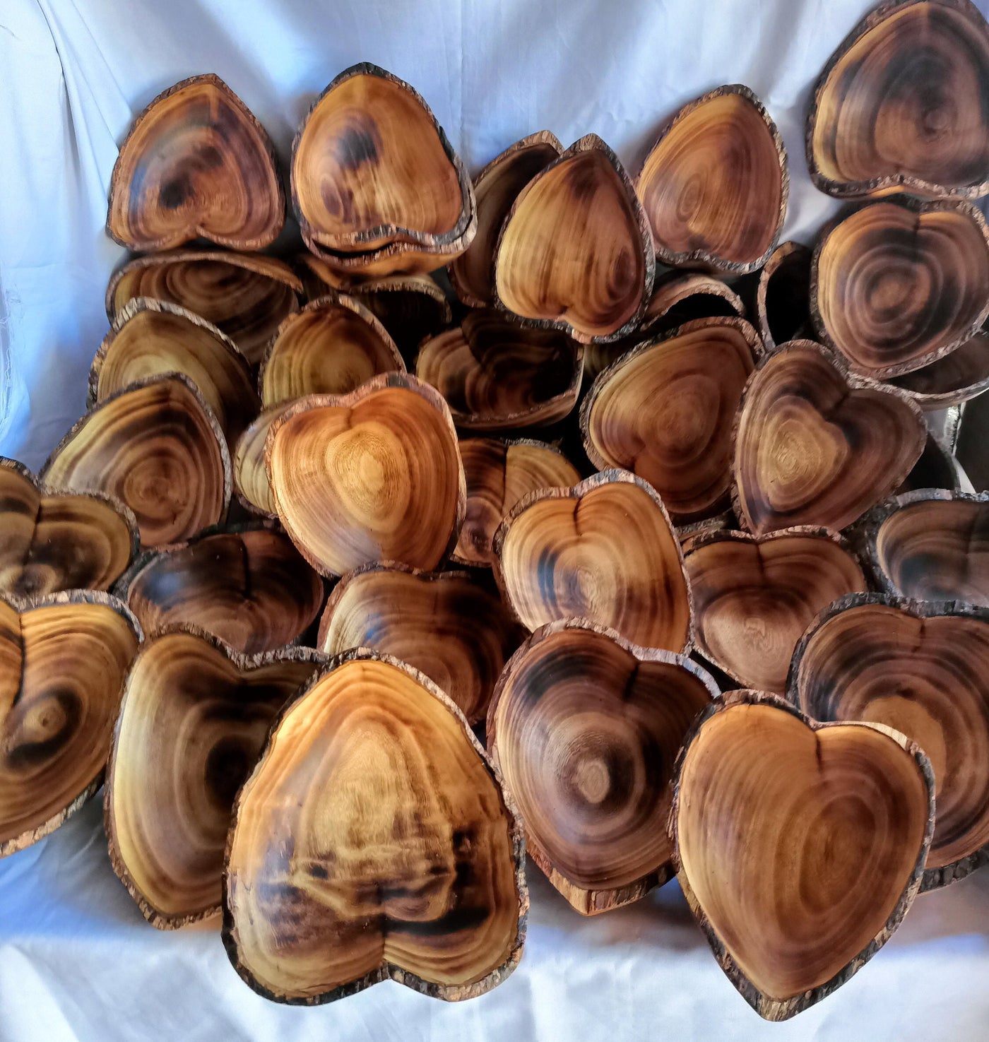 Wholesale Handmade Heart shaped Dough Bowls Valentine set of 8 Lovers Hearts Candle Bowl Wedding Decor Gift Bowls Valentines Day Gift  Bowls