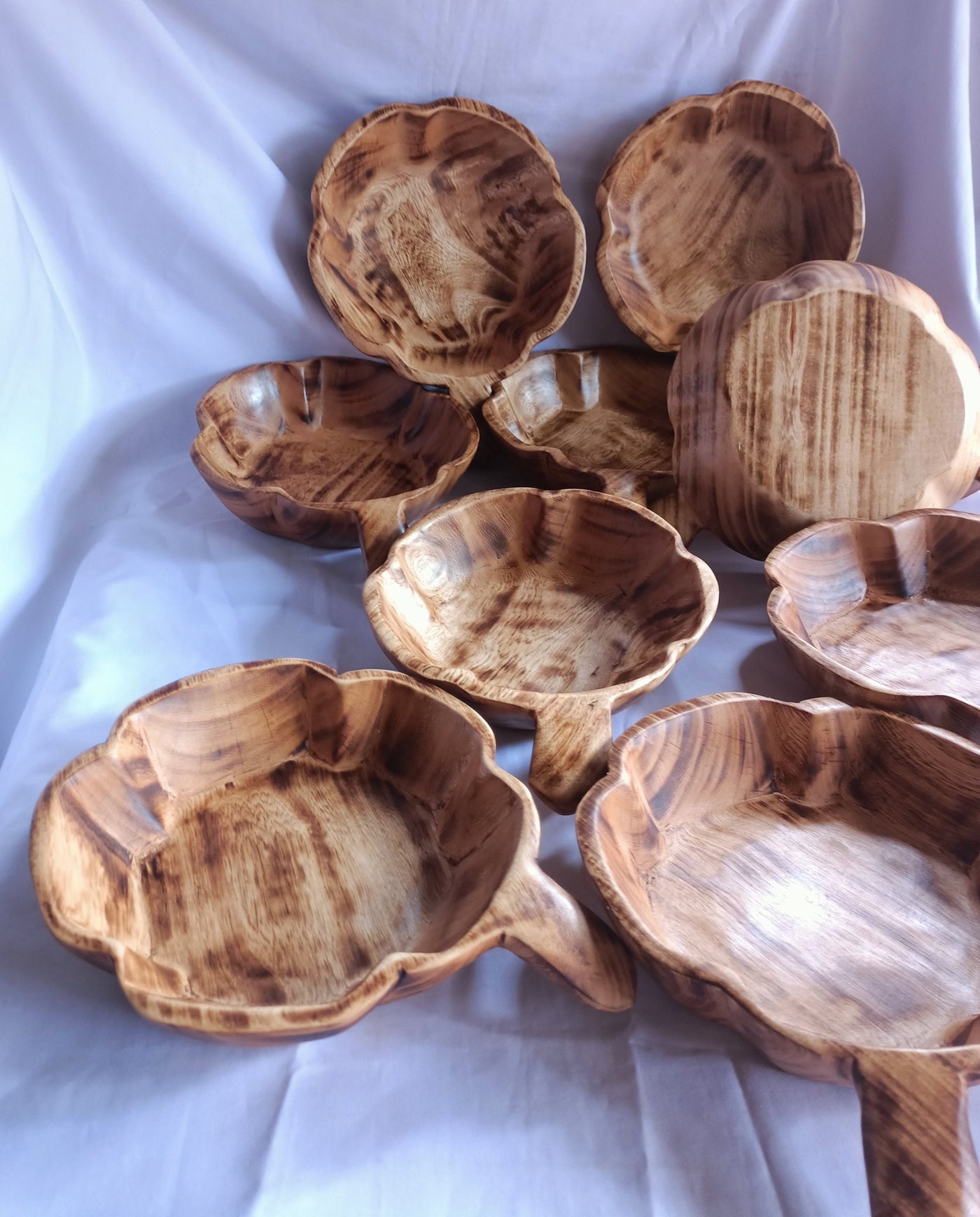 ONSALE!  Wholesale Supply Qty 5  medium wooden Pumpkin Shaped Bowls 8" Diameter by 2.5"HT. wax melts Farmhouse Decor Bowls. DIY Candle