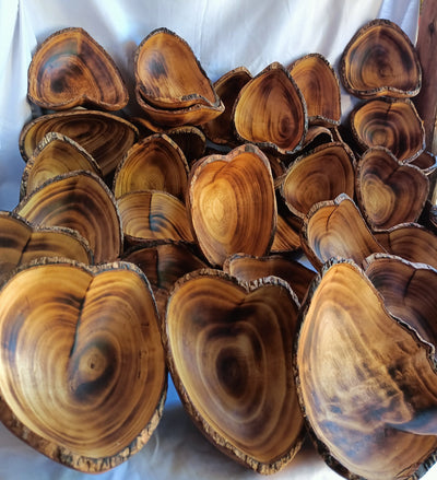 Wholesale Handmade Heart shaped Dough Bowls Valentine set of 8 Lovers Hearts Candle Bowl Wedding Decor Gift Bowls Valentines Day Gift  Bowls