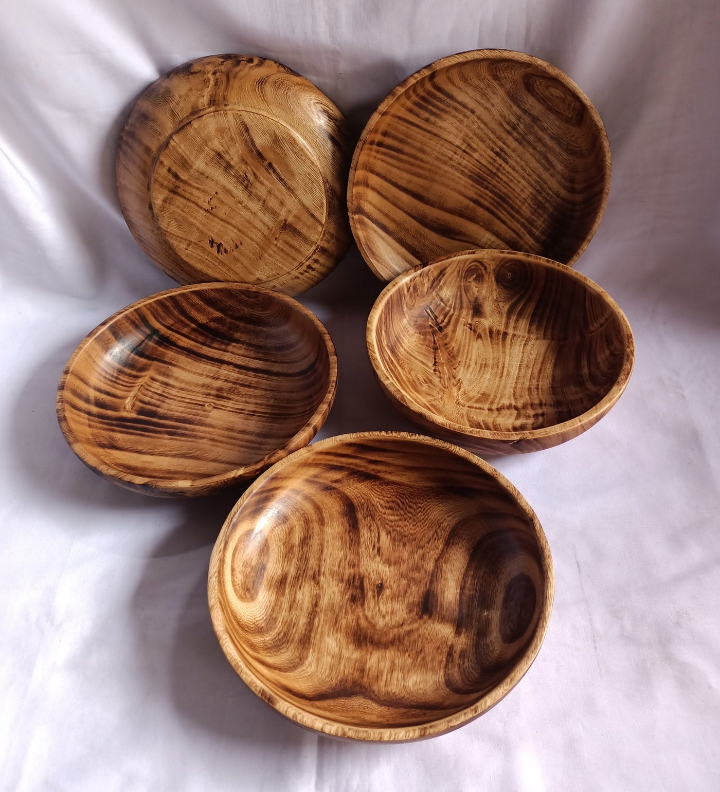 ONSALE. Wholesale ! Handmade Round shaped plate Dough Bowls set of 5. Plate Candle Wax Bowls. Decor Holder  Bowls.Farmhouse Storage Plates