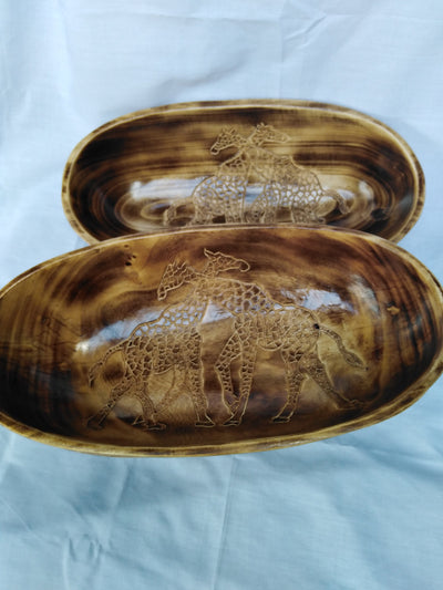 Personalised Large Exquisite Wooden Fruit Display Centerpiece. Multiple use Serving Bowls. Unique General Storage Bowls. Perfect Gift item.