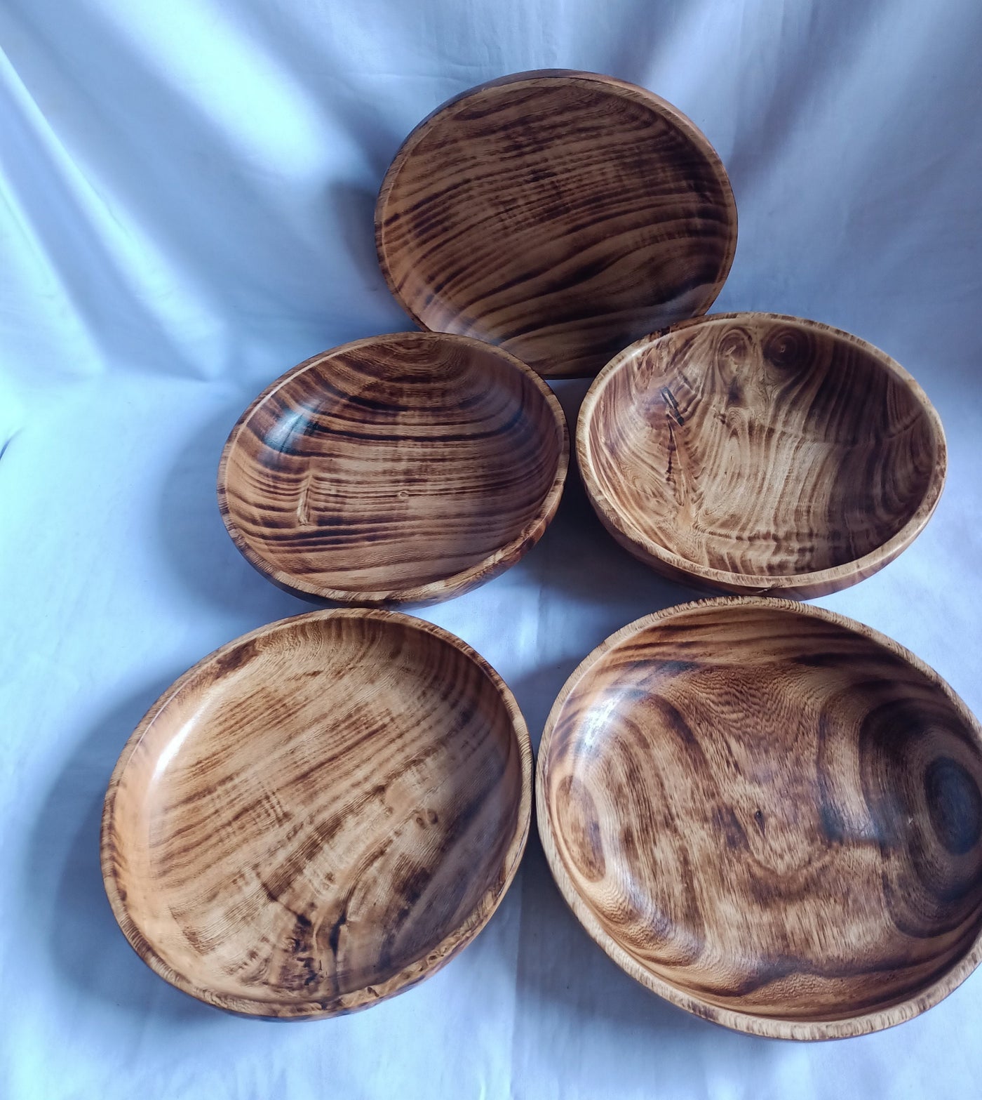 ONSALE. Wholesale ! Handmade Round shaped plate Dough Bowls set of 5. Plate Candle Wax Bowls. Decor Holder  Bowls.Farmhouse Storage Plates